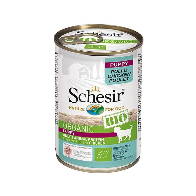 Schesir Dog BIO Organic Puppy PIŠČANEC 400g