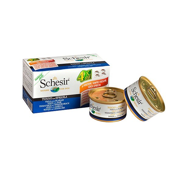 Schesir Dog Multipack TUNA in BRANCIN 4x85g