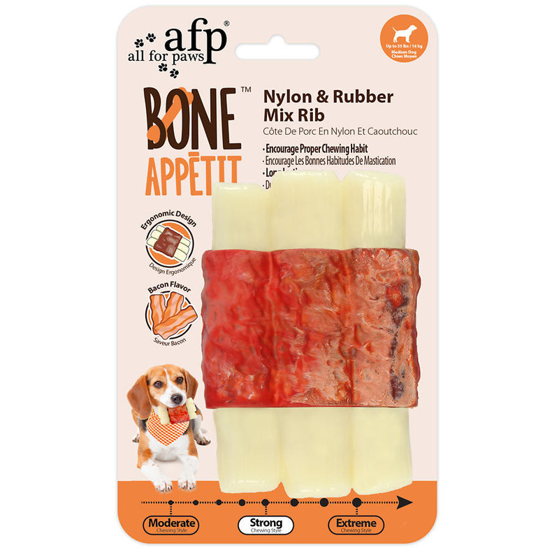 Kost AFP BONE APETIT Mix Bacon-iz najlona in gume