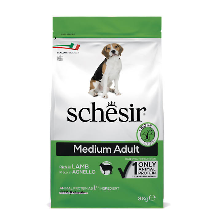 Schesir Dog MEDIUM ADULT jagnjetina