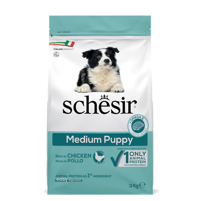 Schesir Dog MEDIUM PUPPY piščanec