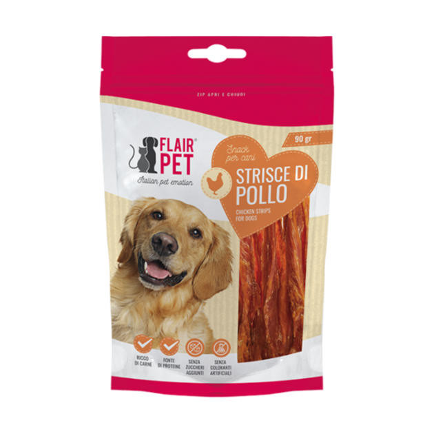 Flair Pet Snack PIŠČANČJI TRAKOVI 90g